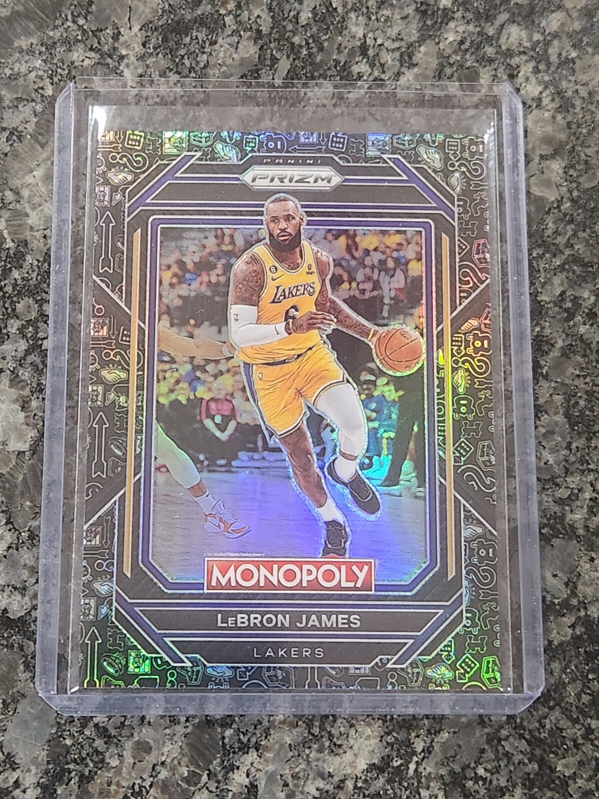 22-23 PRIZM LEBRON JAMES Monopoly Black Icon Prizm #40