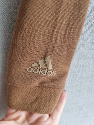 Adidas beige/brown/tan turtleneck crop top long sleeve size XS - Picture 9 of 10