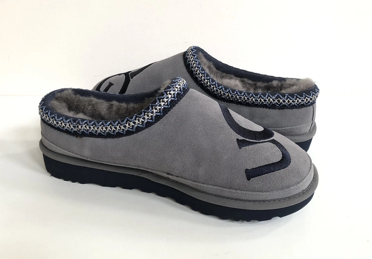 UGG MEN TASMAN LOGO METAL DARK SAPPHIRE MOCCASIN SHOE US 12 EU