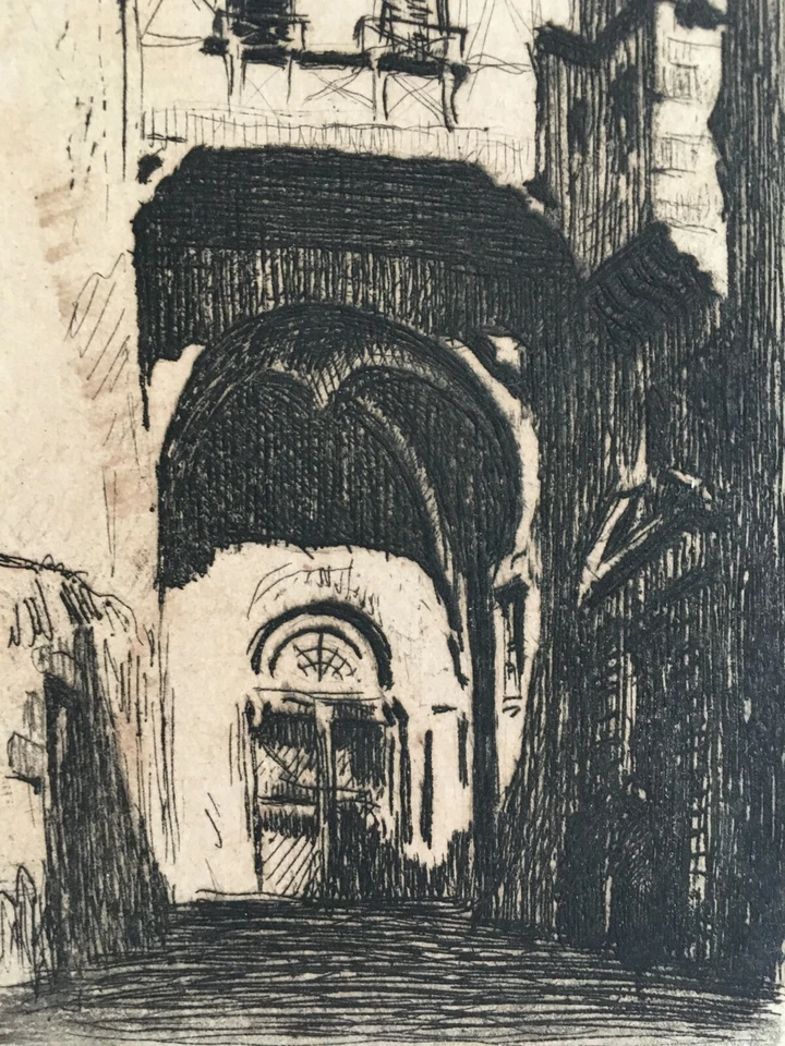 Charles JAFFEUX (1902-1941) Le Puy en Velay Rue Grasmanant Auvergne Haute-Loire - Photo 4/4