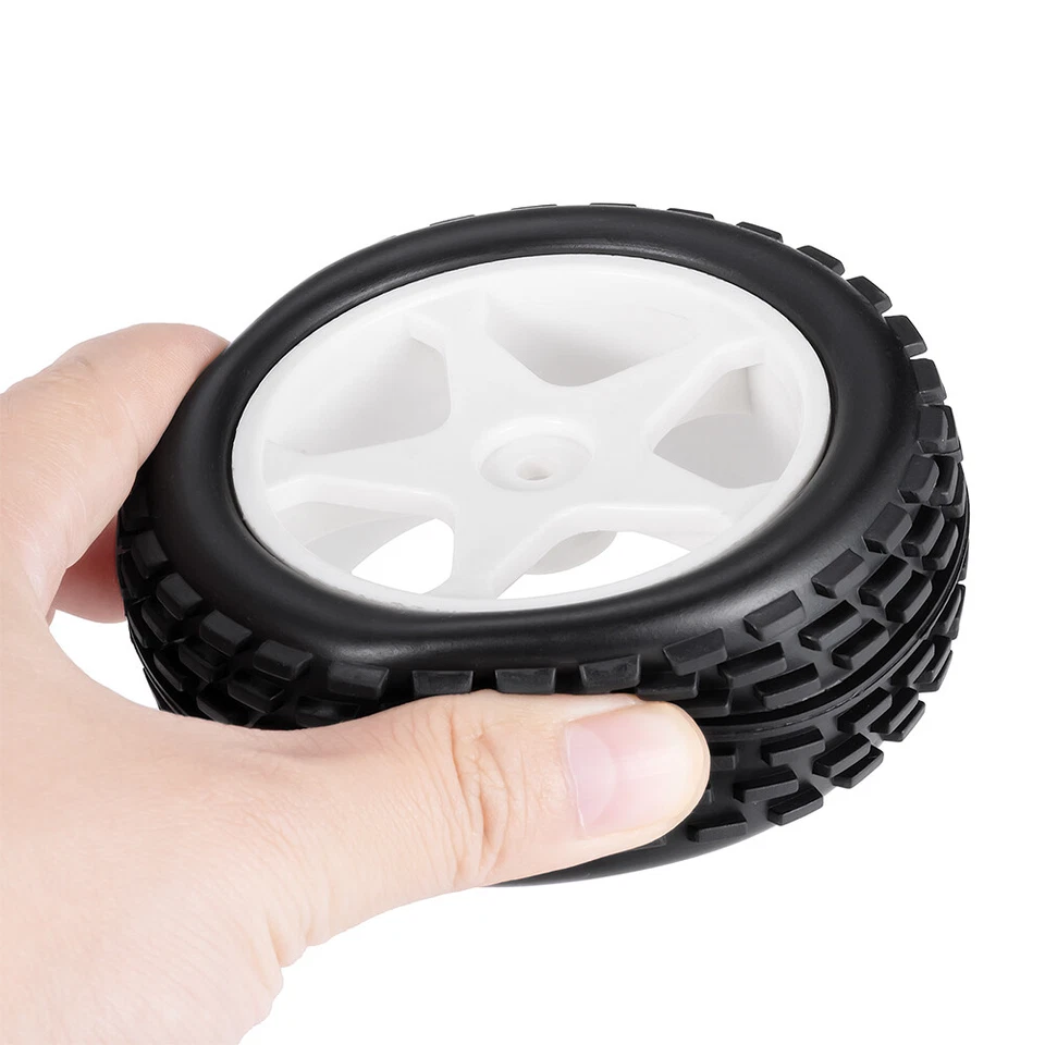 AXSPEED 4x Gummi Reifen und Kunststoffrad für Tamiya TT02 1/10 RC Off-Road Buggy - Bild 3 von 4