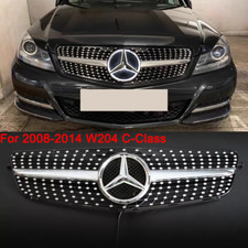 For Mercedes Benz W204 C-class C250 C300 2008-2014 Wled Star Chrome Front Grill