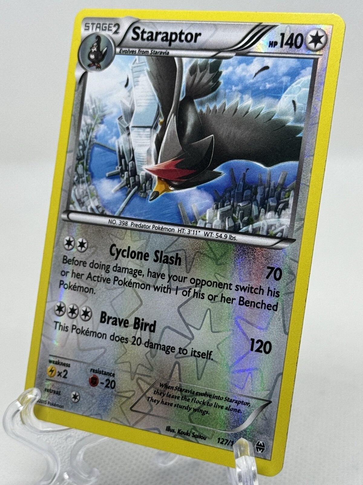 Staraptor - 127/162 - Breakthrough - Reverse Holo Rare - Pokémon TCG - LP