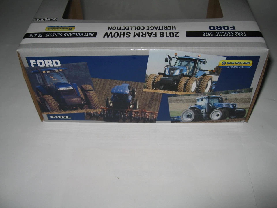 1/64 Ertl 2018 Chrome Farm Show Heritage Collection Ford New Holland 8970 T8.435 - Image 3 of 4