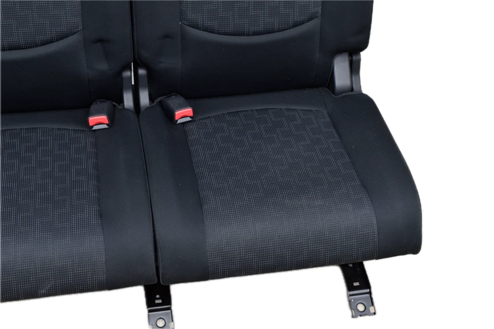 Mazda 5 2008-2010 OEM tercera fila asiento trasero plegable tela negro conjunto de unidad Foto 4 de 4