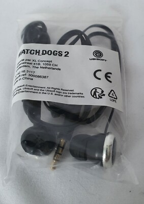 Watch Dogs 2 in ear headphones 3.5 mm jack Ubisoft Original Merchandise