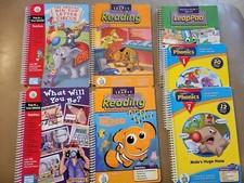 Lot of 7 LeapFrog LeapPad PreK-3 BOOKS ONLY Ages 4-8 Reading, Phonics...