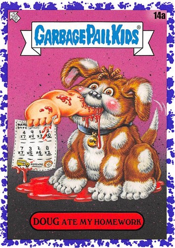 GARBAGE PAIL KIDS 2020 TARDE TO SCHOOL BORDO VIOLA PARALLELO PICK-A-CARD GPK W@W - Foto 54 di 401
