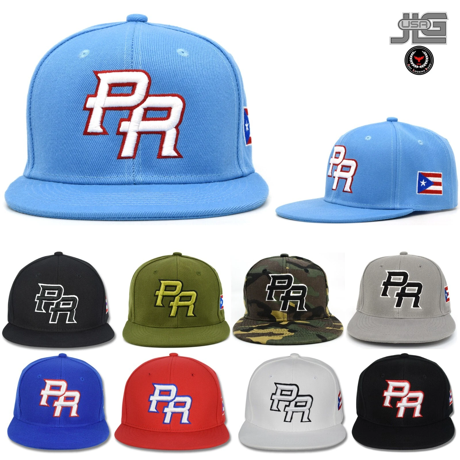 Puerto Rico Snap back Hat Flag 3D PR Flat Bill Rico Baseball Acrylic Cap NEW
Opens in a new window o