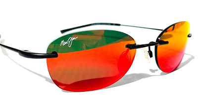 aki様用　ミュージカル「ファントム 」RED＆BLACK Maui Jim AKI AKI Matte Black POLARIZED HAWAII Lava Ruby Lens