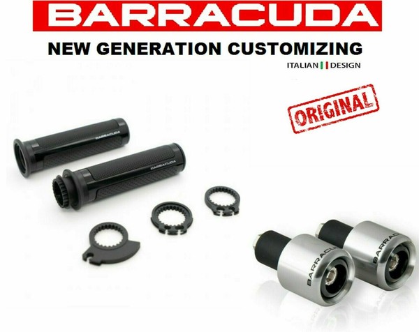 Handgriffe Race Schwarz + Gegengewichte FüR Motorrad Verkleidete Semicarenate-image