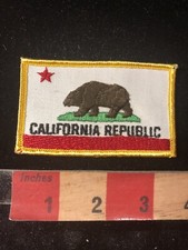 CALIFORNIA State Flag Patch Grizzly Bear Brown Bear California Republic S00Z