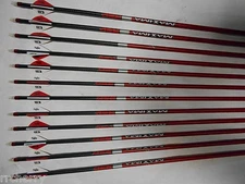  @NEW@ 12- Carbon Express Maxima RED 350 Archery Arrows! WILL CUT TO LENGTH!
