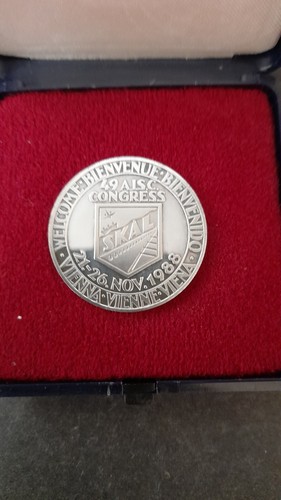 Medal SCHILLING 100 SONDERJETON CASINOS AUSTRIA 49 AISC Congress Skal 1988 - Picture 2 of 7