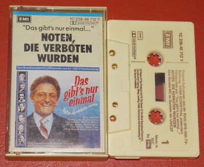 MC TAPE - Noten, die verboten wurden ''Das gibt's nur einmal'' HANS ROSENTHAL EMI