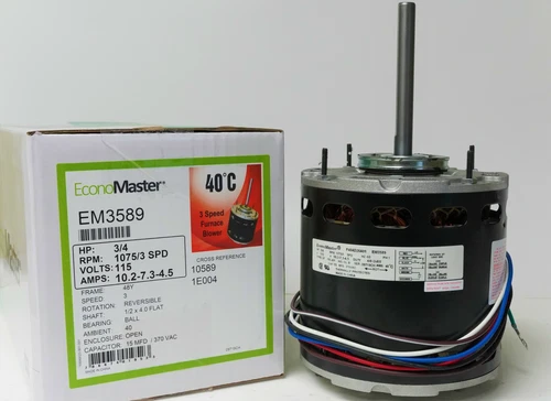 Air Handler Furnace HVAC Blower Motor 3589 3/4 HP 1075/3 RPM 115V 48 Frame