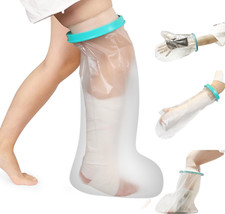 Adult Waterproof Cast Cover Half Leg Protector For Shower Reusable Tight Seal