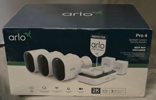 Arlo Pro 4 2K HDR Wire-Free Spotlight Security Camera System VMC4350P-1BYNAS NEW