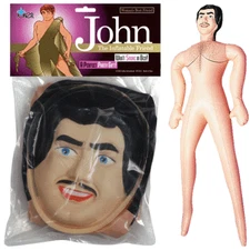 BLOW UP DOLL JOHN MALE INFLATABLE 60" TALL BLOWUP BACHELORETTE PARTY GAG GIFT