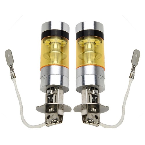 2 Pezzi H3 LED Fendinebbia 100W Super Luminoso Chip Auto Guida Bulbo Giallo 12/ - Picture 9 of 12