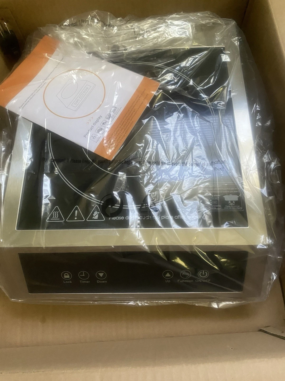 Stainless Steel Induction Cooktop Electric Cooker 1800w…Hot Plate