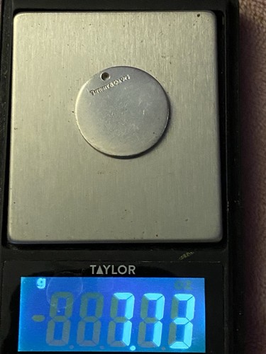 Authentic Tiffany & Co. LG Vintage 925 Silver  Disc Charm Engraved “PAUL” 7.73g - Picture 5 of 6
