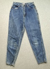 VTG 80s Stefano Worldwide Blue Acid Wash Jean s Women s Sz 10 Tapered Leg Zipper