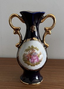 Limoges CASTEL France 22k Gold Vase | eBay