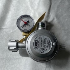ROWI Regolatore di Pressione Gas HGD 1/2d, Regolatore Bassa Pressione per Stufa Stufa Camino Come NUOVO