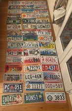 Collection de plaques d’immatriculation américaines originales