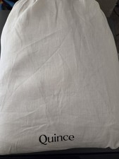 Brand New King/Cal. King Quince European Linen Duvet Cover in Sand