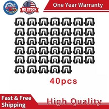 40x Windshield Rear Window Trim Molding Clips For 1964-1993 Ford- Various Models