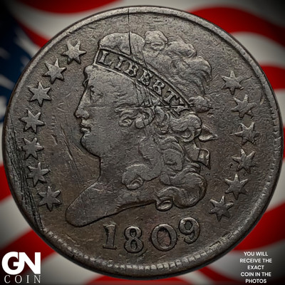 1809 Classic Head Half Cent Y9762