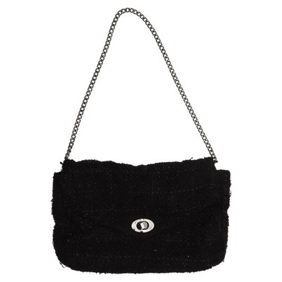 ESPRIT, Umhängetasche, Damen, Polyester, Schwarz, Karo, 30, 4, 19 cm #KPi