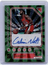 2023-24 Donruss Basketball Calvin Natt #SS-NAT Auto Trailblazers Green 63/75 SP