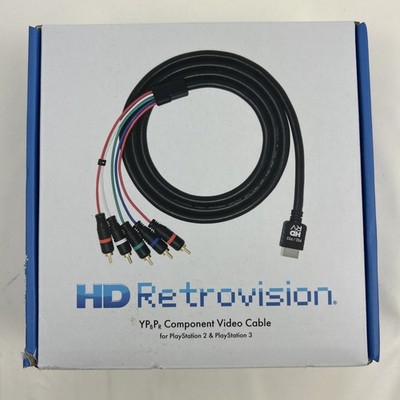 hd retrovision playstation 2/3 (ps2/ps3) premium ypbpr component video cable