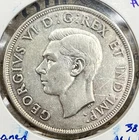 1946 Canada Dollar Silver Key Date Scratched Polished