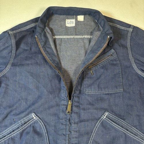 Vintage 60s-70s Lee 91-B Denim Jean Jacket Size 40 Talon Sanforized USA Jelt Med - Picture 18 of 20