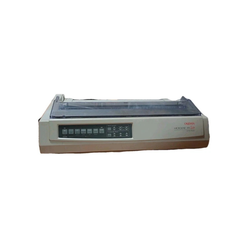 Oki MICROLINE 391 Turbo(GE7300A) 24-Pin Mono Dot Matrix Impact Form Printer  - Image 4 of 4