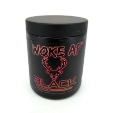 Bucked Up Woke AF Black Pre-Workout Sets on the Beach 13.8oz NEW Best By 10/2026