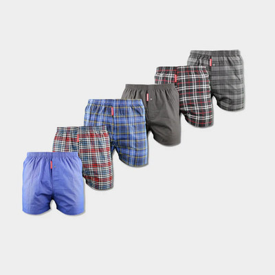 Webboxershorts Herren 6er Set locker geschnitten Baumwolle – HODENHÖHLE Heritage
