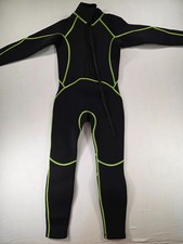 Kid's Unisex Wetsuit Black and Yellow Unbranded Size 8