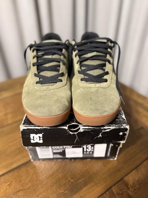 DC - Chris Cole  Cole Pro Vintage Olive Green Gum MENS SIZE 13 Y2K 00s Skate