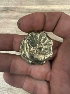 2 oz Hand Poured Gold Moon Coin Read Description