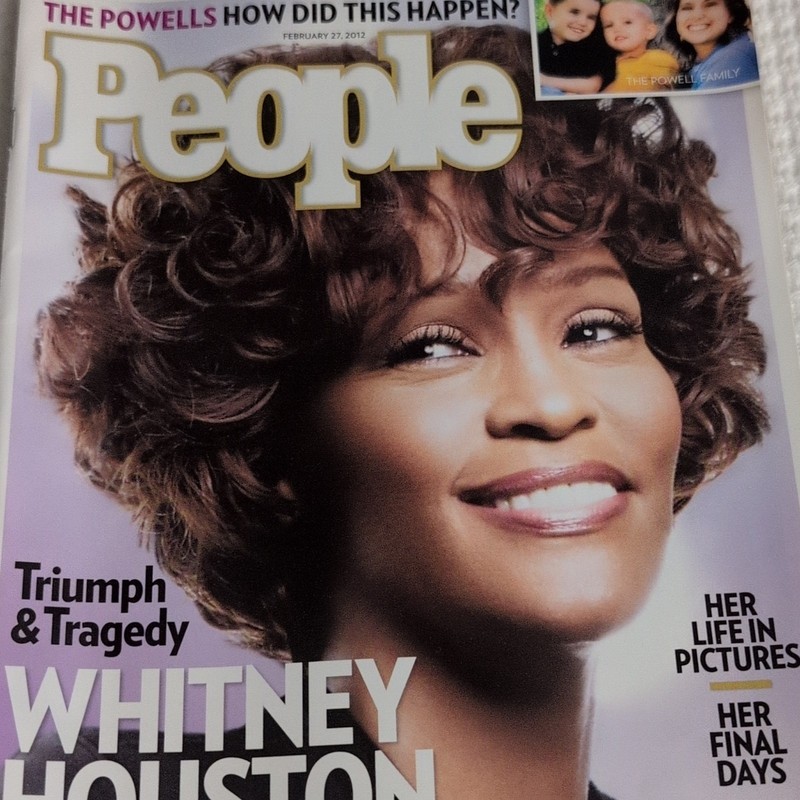 People Magazine February 2012 Whitney Houston Cover Illustrated English