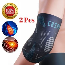 2 Pcs Elbow Brace Compression Support Sleeve Fit Arthritis Tendonitis Joint Pain