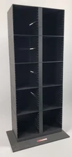 Laserline 100 CD Media Storage Tower Organizer Display Rack Holder Black