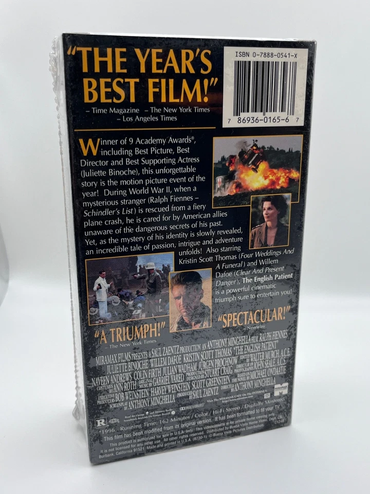 The English Patient 1996 Awards Edition Double VHS (Sealed!) - Image 2 of 4