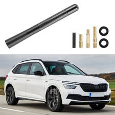 12 cm Auto Antenne Kurzstab Dachantenne Carbon-Optik AM/FM Radio für Skoda Kamiq