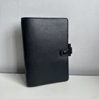 Vintage 1990s Filofax Windsor Personal organiser Black Leather 6 Ring